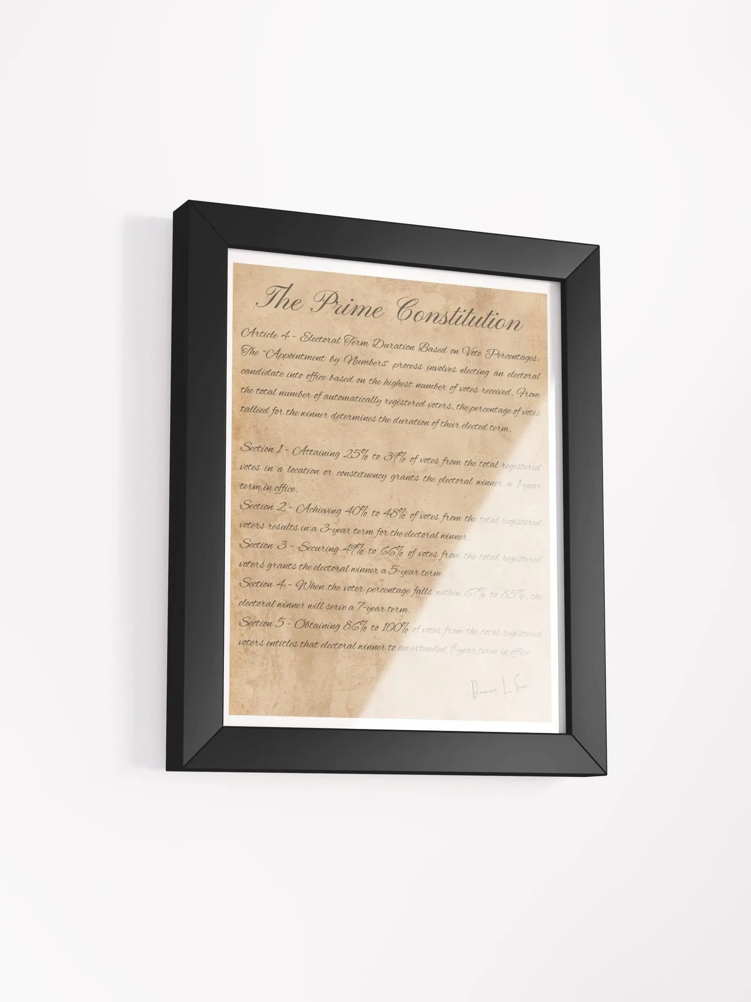 Prime Constitution Electoral Term Poster product image (18)