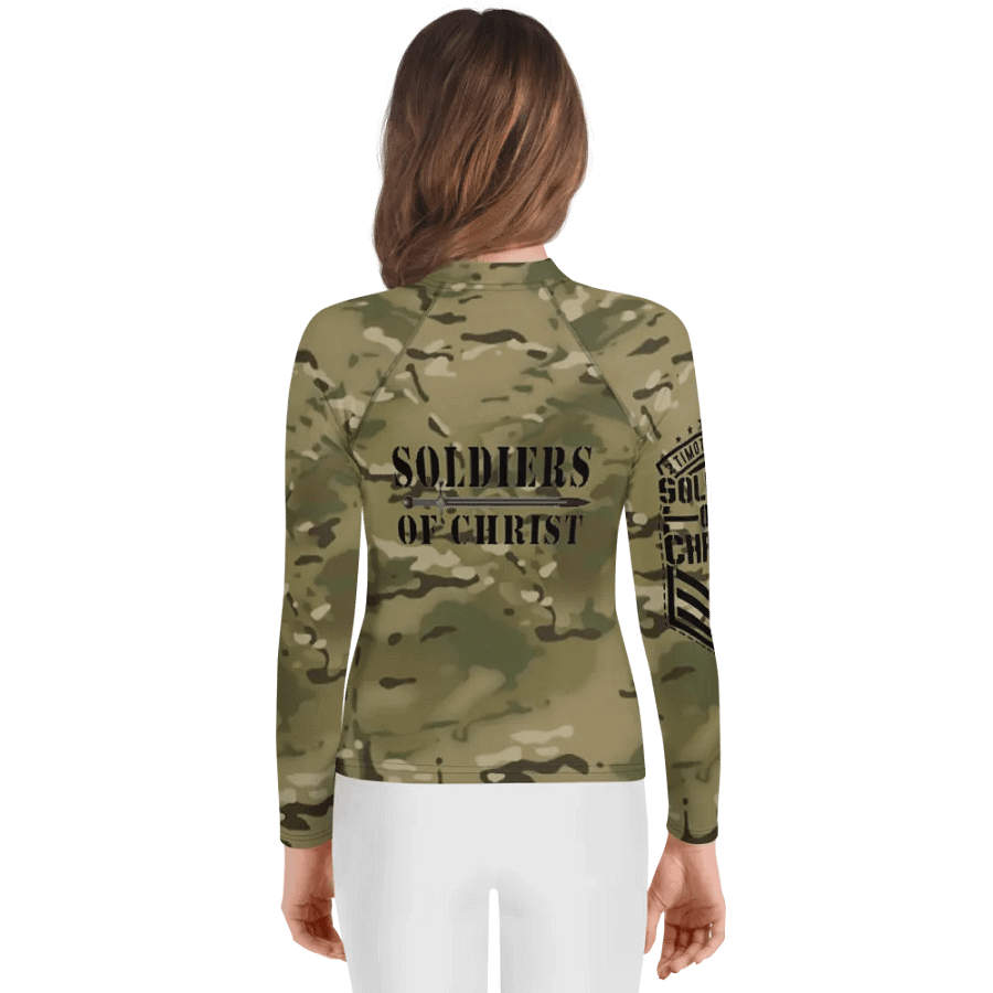 Faithful Camo: Youth Rash Guard - Multicam product image (2)