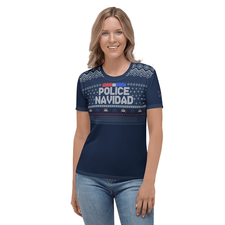 Police Navidad All-Over Print Women's Tee product image (1)