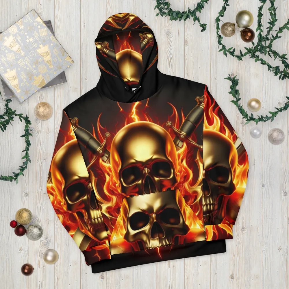 Inferno Golden Skulls - Unisex Hoodie #44 product image (10)