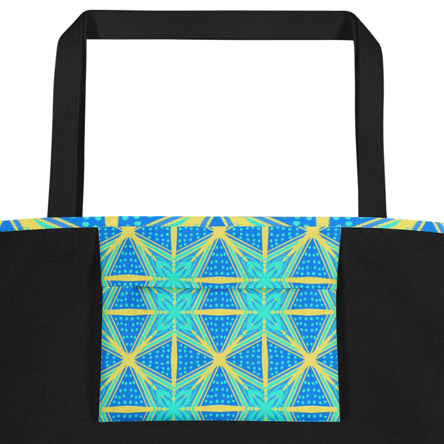 Blue and Yellow Pattern All Over Print Tote product image (4)