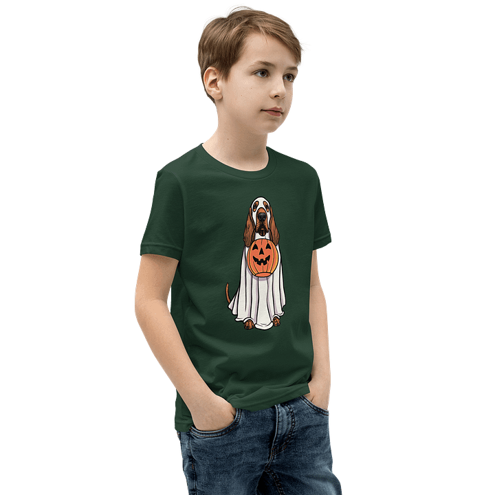 Halloween Bloodhound(Red) Youth T-Shirt product image (14)