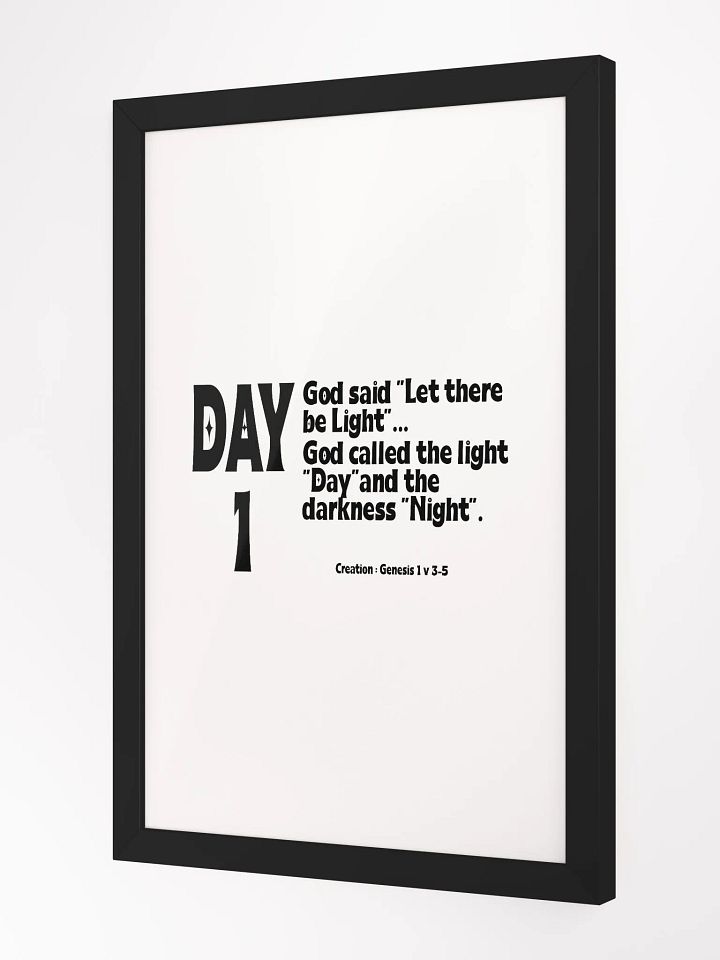 CREATION: DAY 1……Christian, Jesus, faith, God, Bible, Christianity, Jesus Christ, religion, Bible Verse, Love product image (8)
