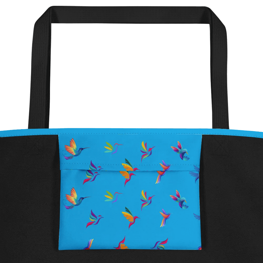 Vibrant hummingbird All-Over Tote Bag for moms dads birdlovers product image (2)