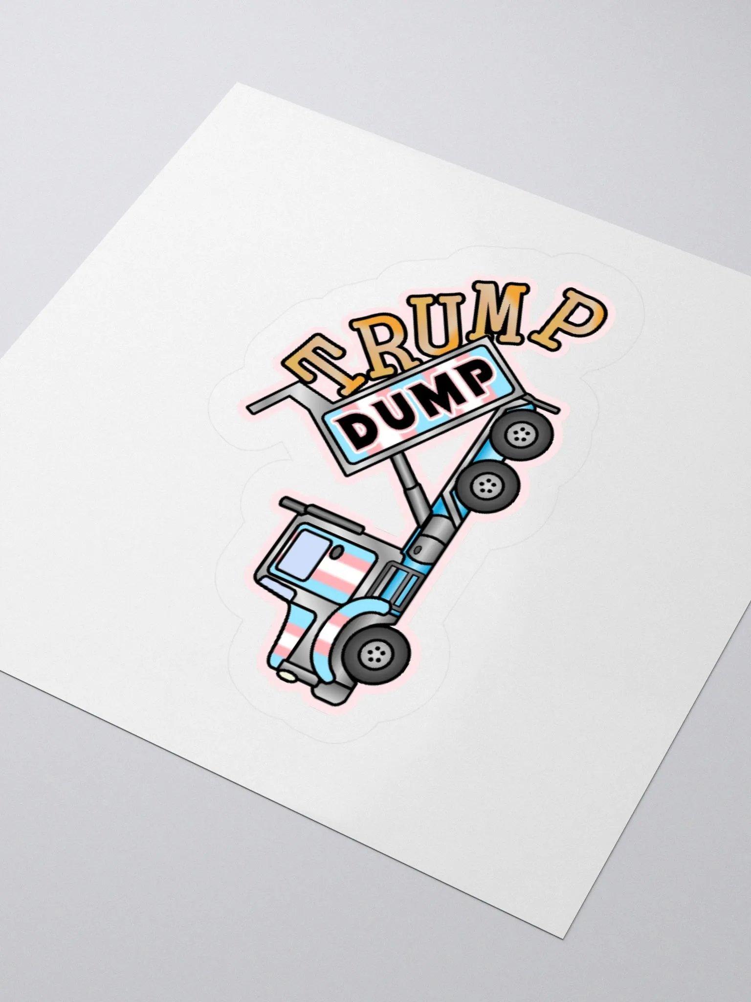 Dump T Trans Sticker product image (9)