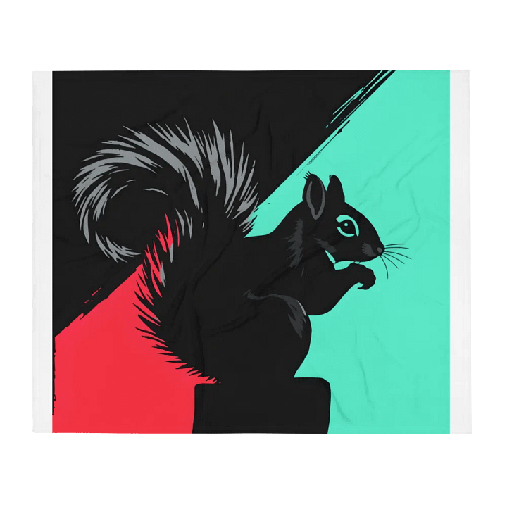 Squirrel Silhouette Throw Blanket product image (1)