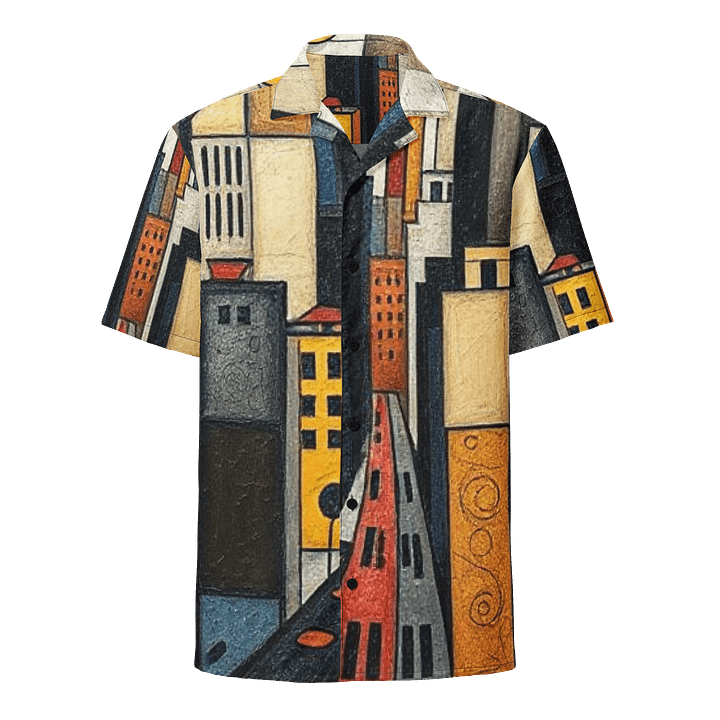 Abstract City Bomber Hawaiian Shirt product image (1)