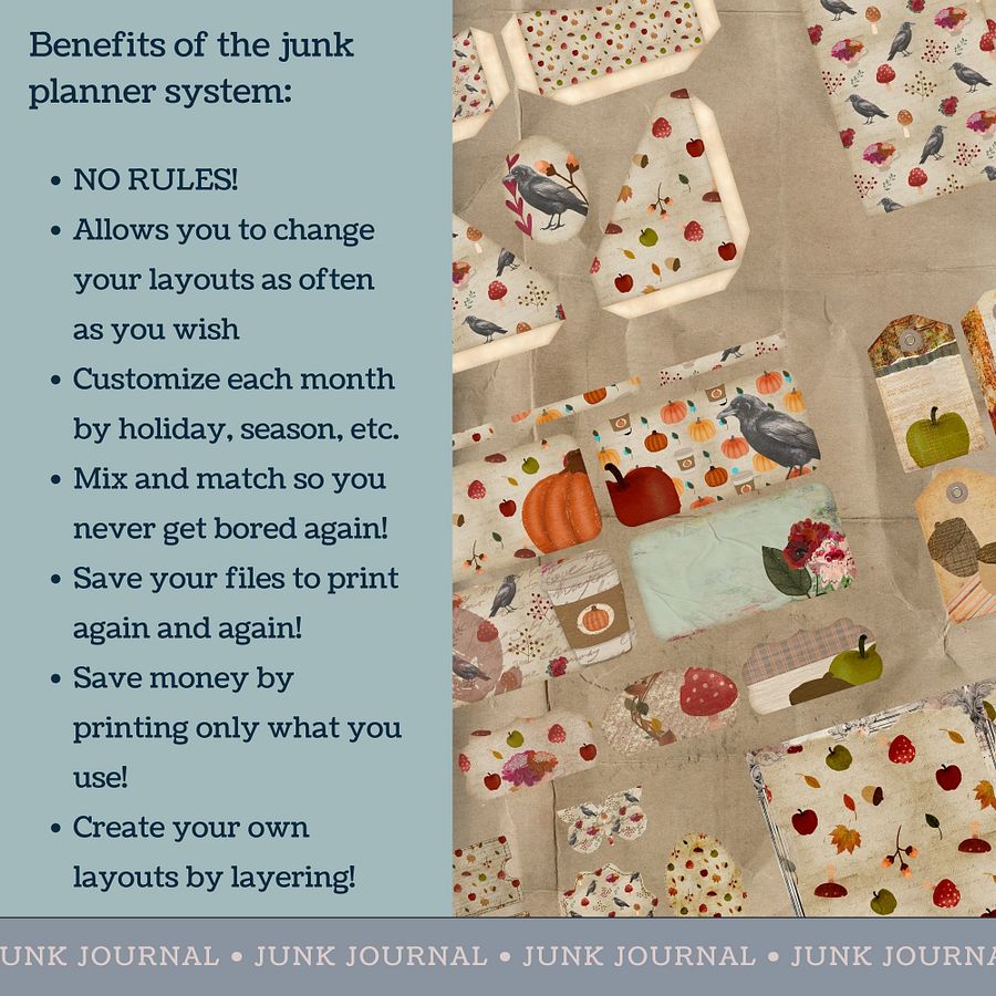 October Aesthetic - Junk Journal Bundle V1 product image (5)