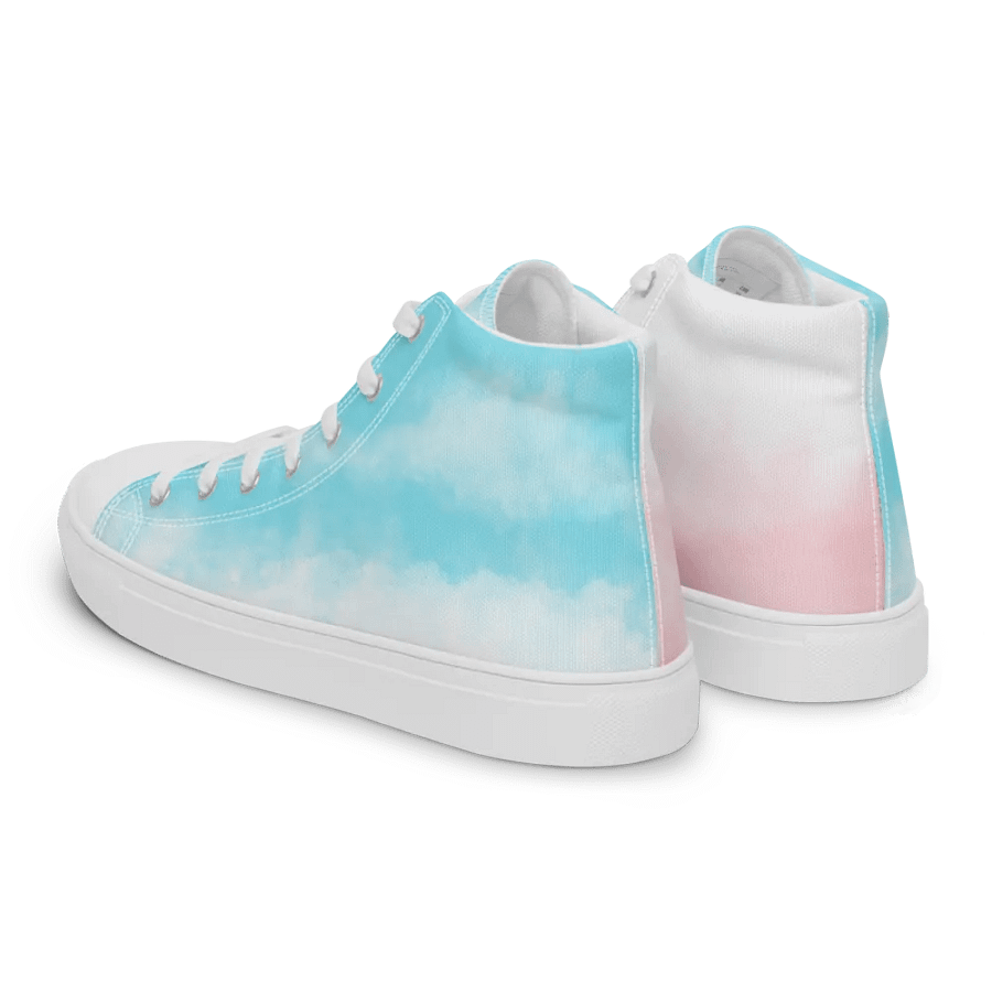 Woman's High-Top Sneakers (Cloudy Skies) product image (3)