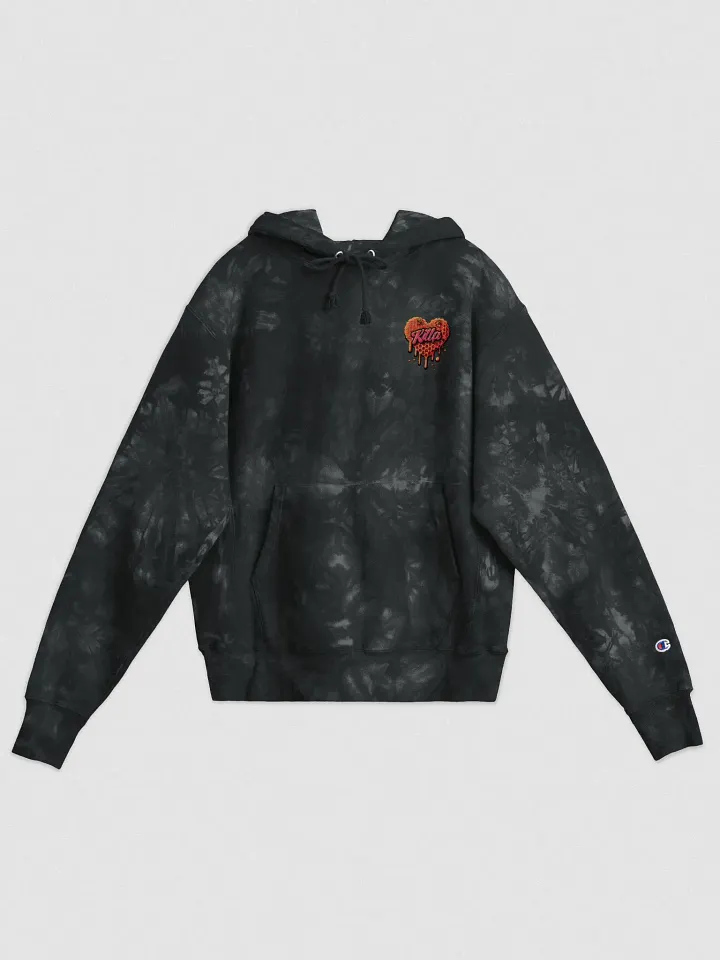 KILLA EMMY 3D DRIPPING KILLA HEART TYE EMBROIDERED HOODIE product image (3)