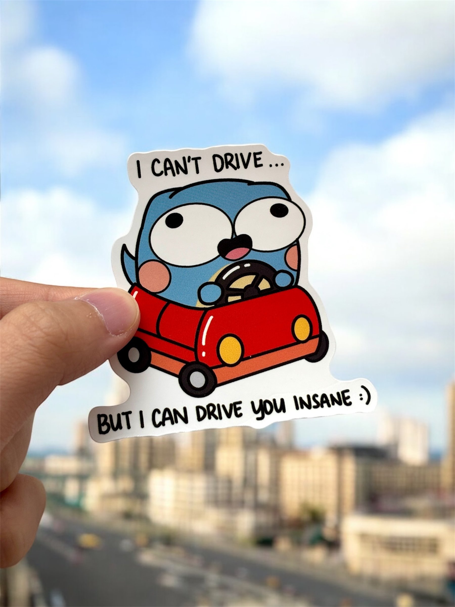 Drive You Insane Dinobean Vinyl Sticker product image (1)