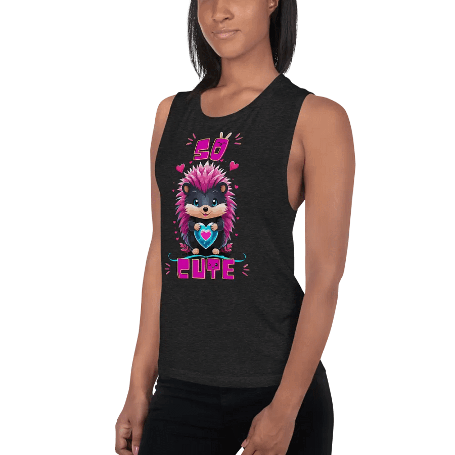 Adorable Hedgehog Love - Muscle Tank product image (6)