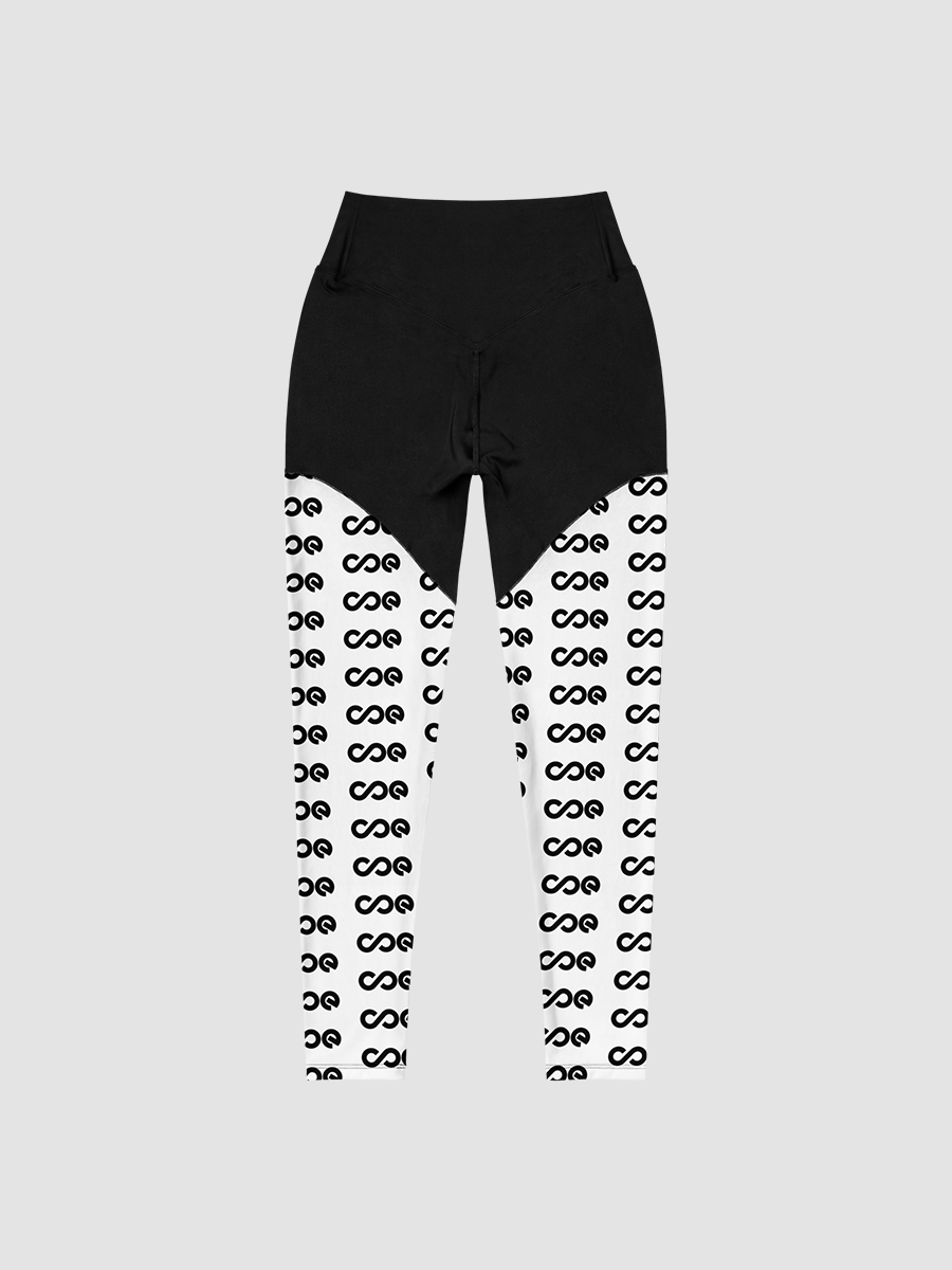 COE Premium Sports Leggings Black & White product image (2)