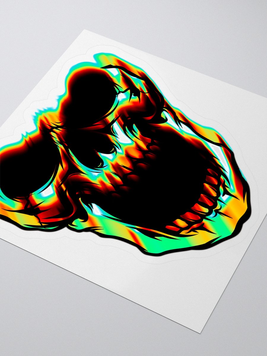 Fiery Skull Kiss Cut Sticker product image (3)