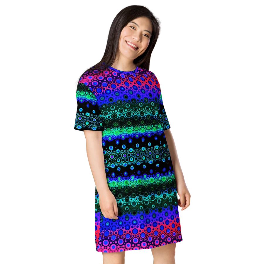 Abstract Multicoloured Pattern T Shirt Dress product image (8)