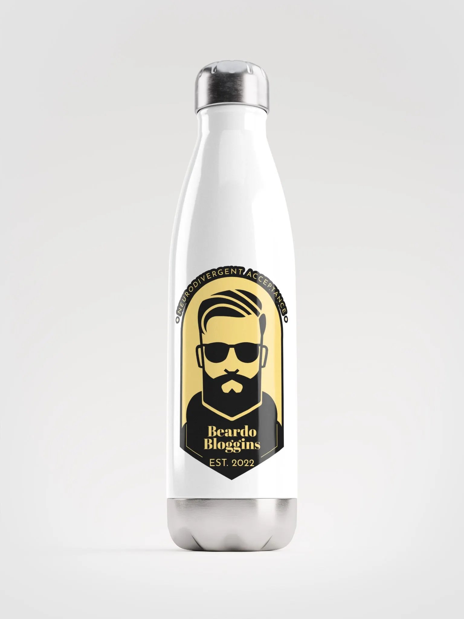 Neurodivergent Acceptance Stainless Steel Water Bottle product image (1)