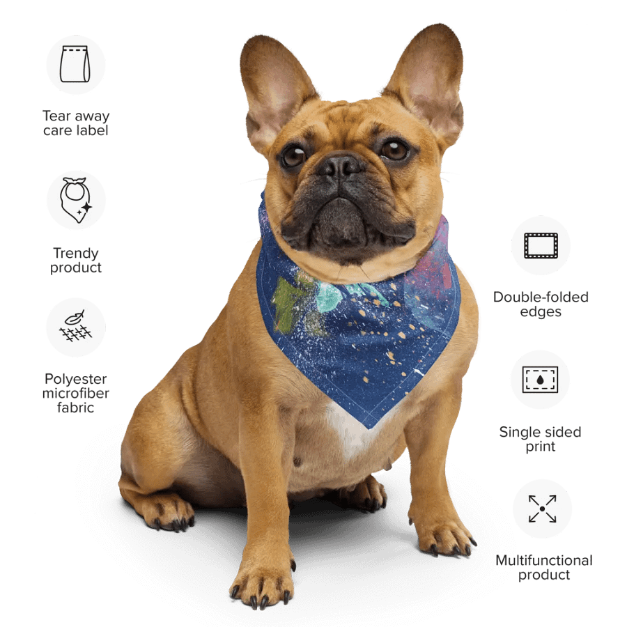 SplatterWear #7 Bandana/ True Blue product image (5)
