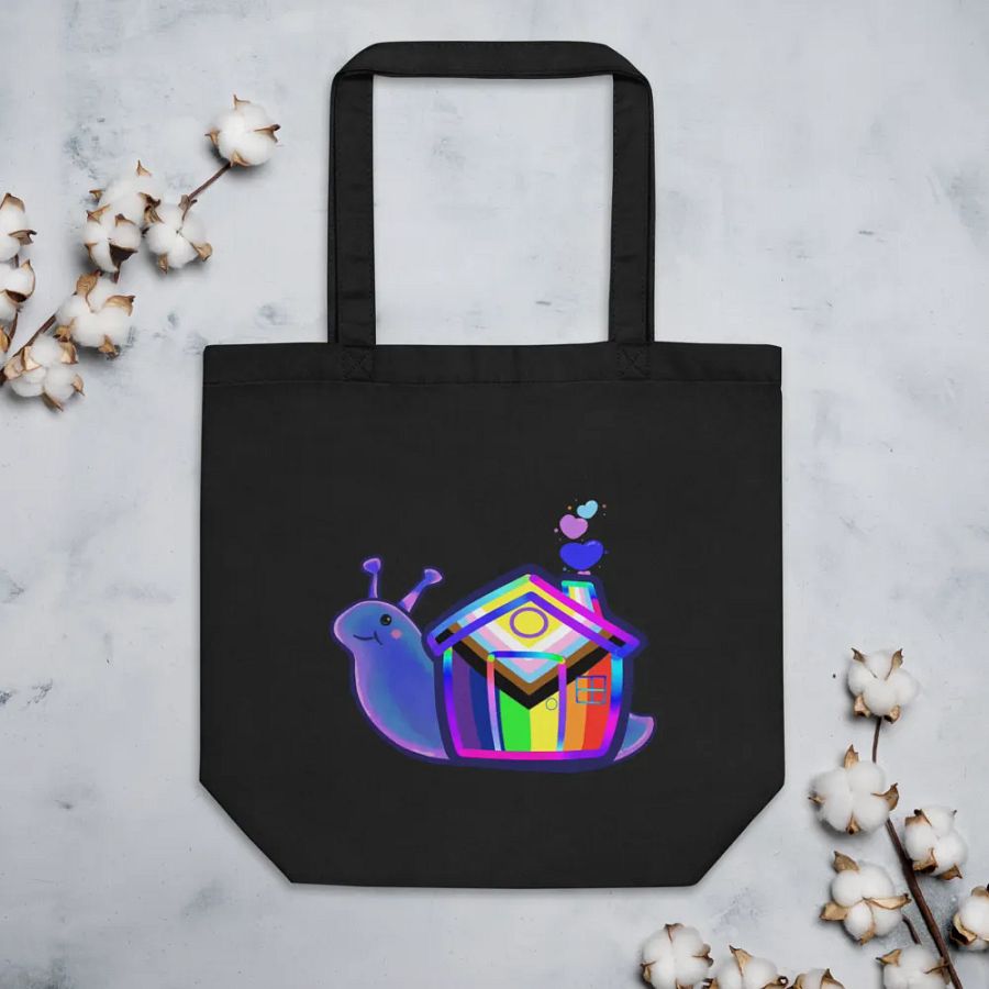 Cute LGBTQIA+ Snail Tote Bag product image (4)