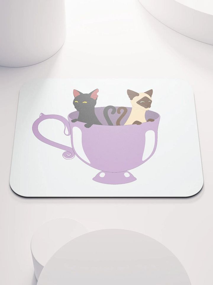 Cats in Teacup Mouse Pad product image (1)