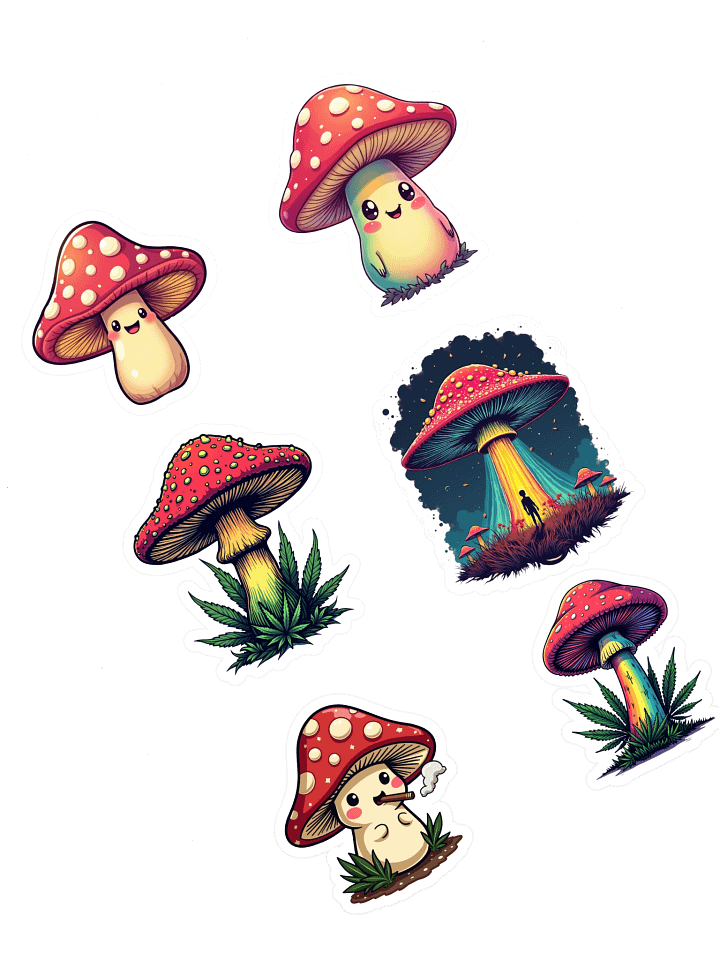Magic Mushroom Sticker Pack product image (1)