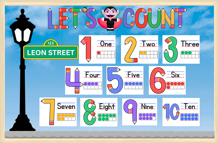 Count Numbers Bulletin Board Digital Download product image (1)