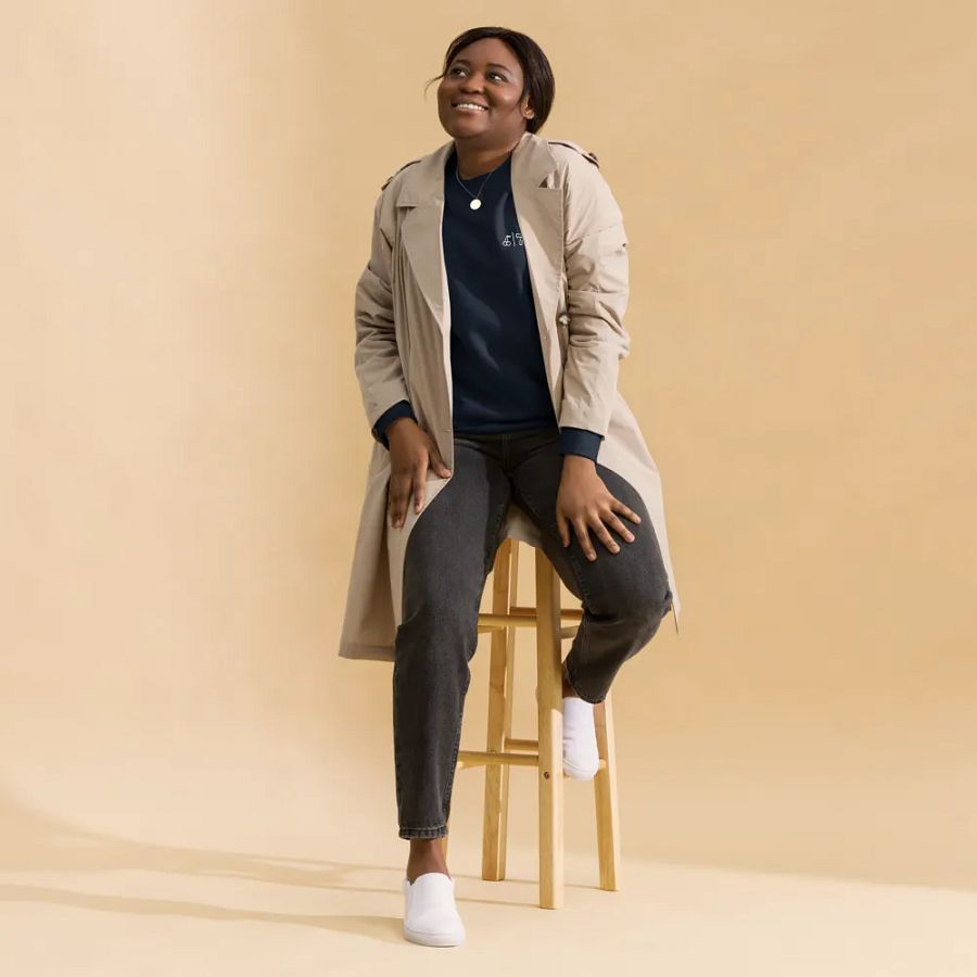 Cdog Spins Sweatshirt Embroided Navy product image (7)