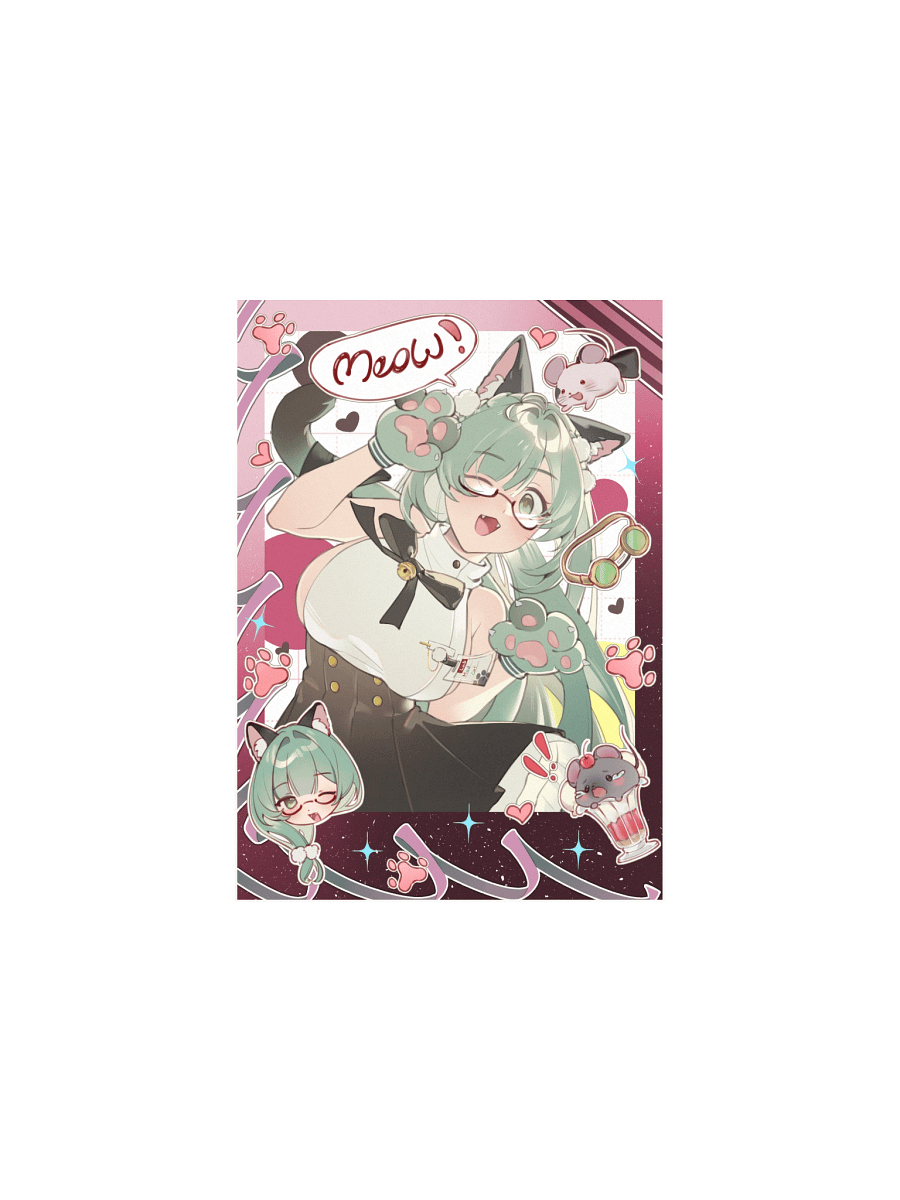 MadCat Playful Paws Matte Poster product image (2)