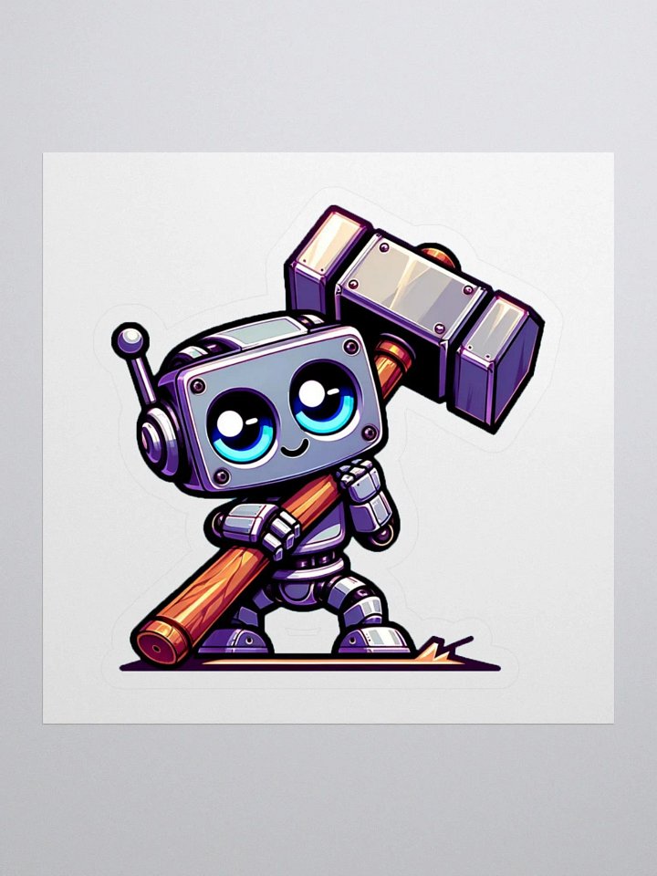 Hammerbot Kiss Cut Stickers product image (1)