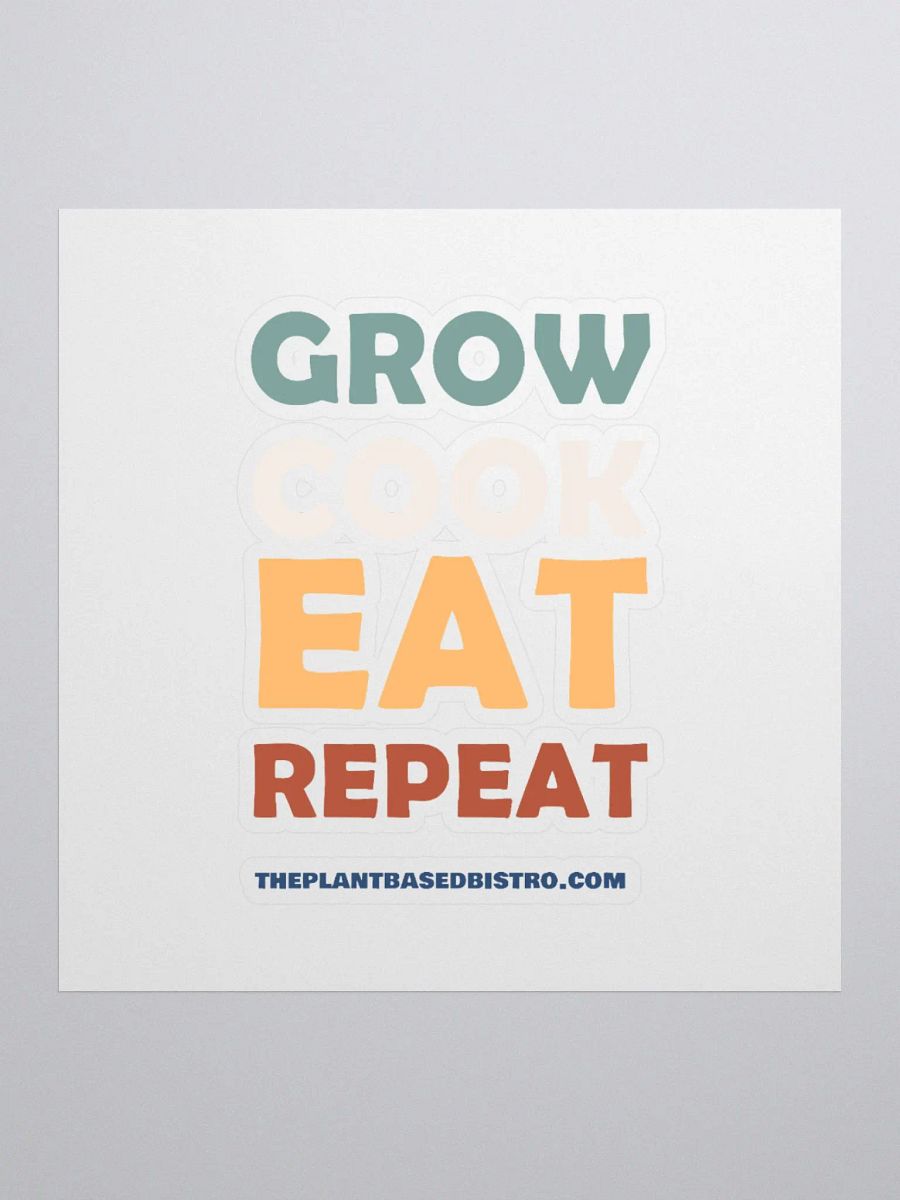 Grow Cook Eat Repeat Sticker product image (1)