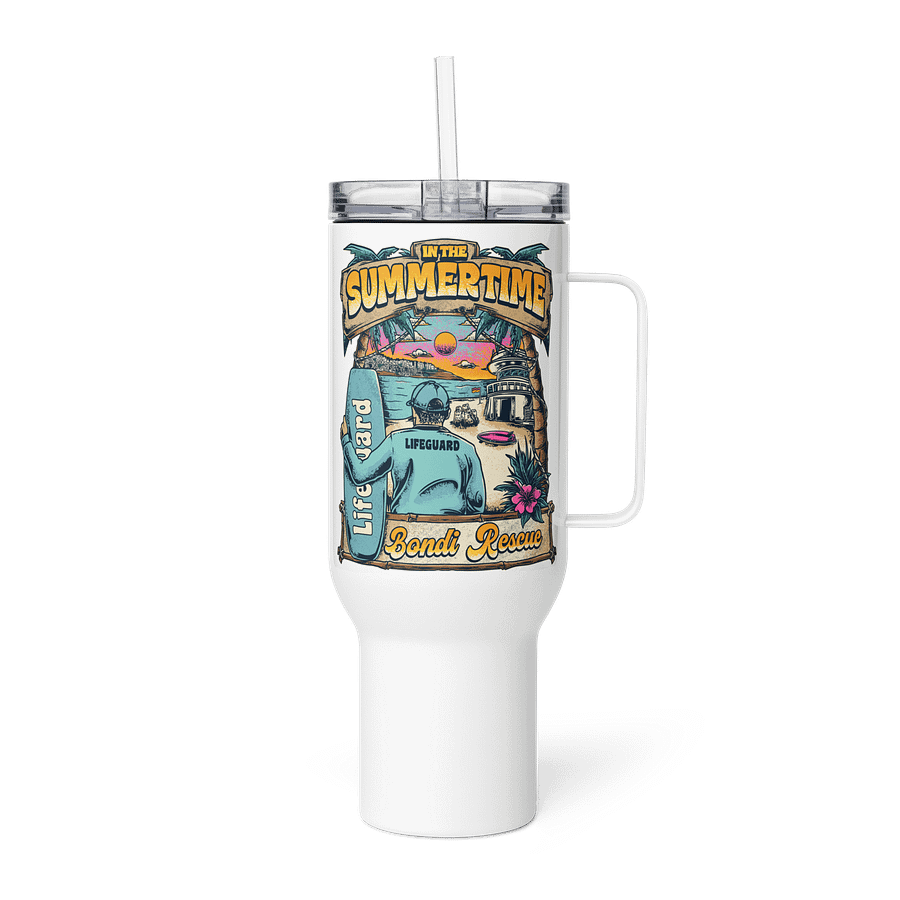 "In The Summertime" Travel Mug (40oz/1L) product image (5)