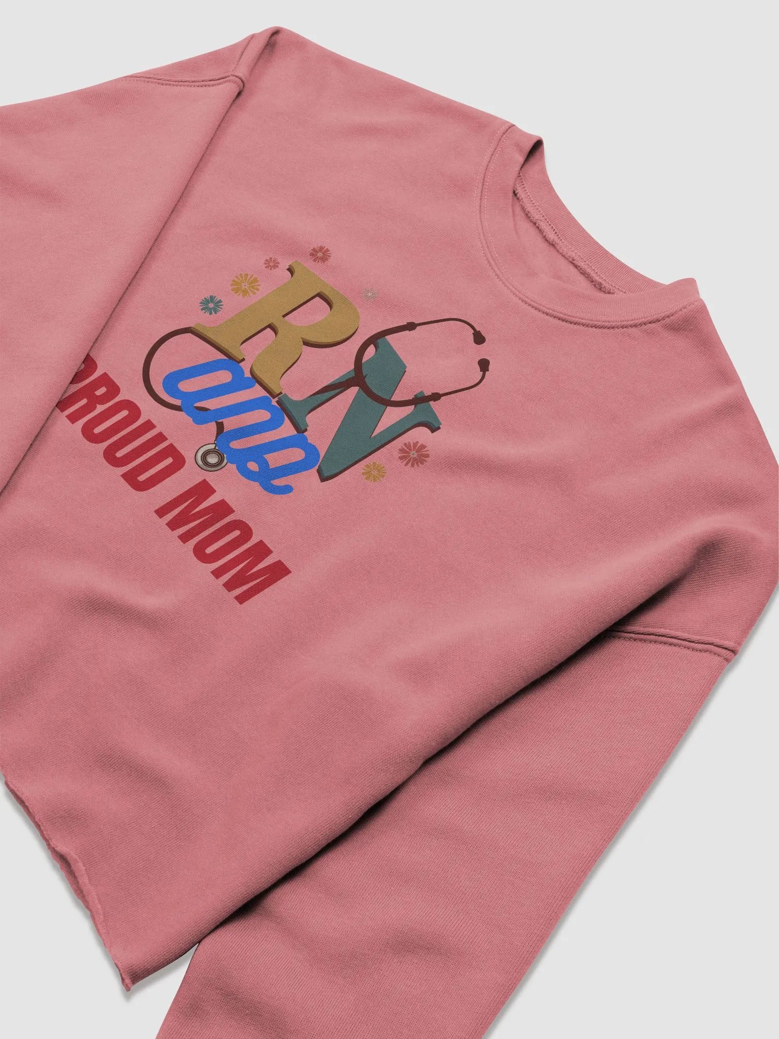 RN and Proud Mom Fleece Crop Sweatshirt product image (41)