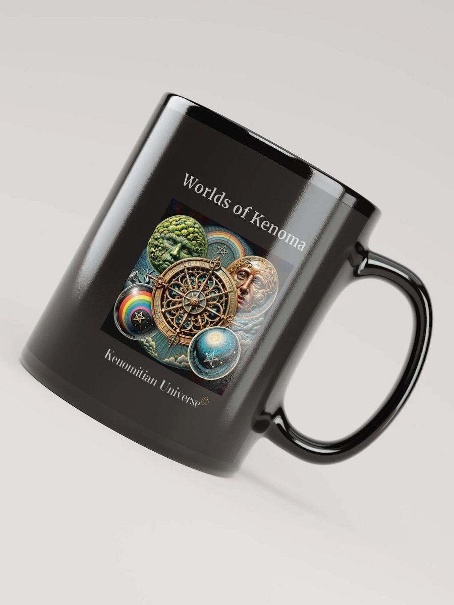Worlds of Kenoma | Black Glossy Mug product image (1)