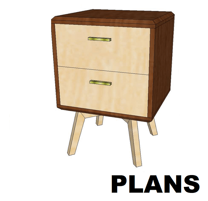 Nightstands With Drawers // Woodworking Plans & Cut List product image (1)