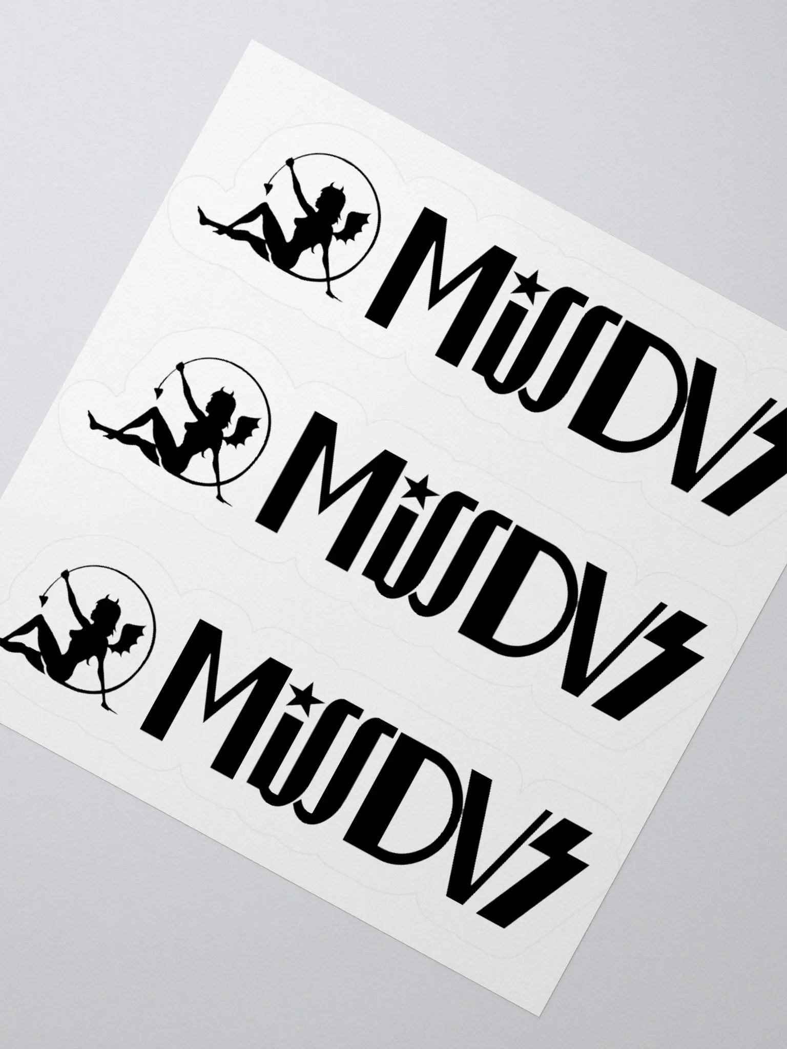 MissDVS Black Logo Stickers product image (2)