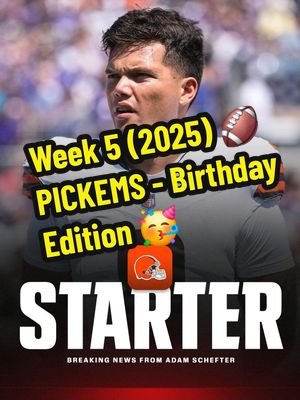 🏈 Good Gainz Weekly Pickems - 2025 (Week 5️⃣) 🏈 . 😁🎂 Today Is Our Birthday, So That Has To Mean Extra Good Luck This Week...Right?! 🤔  📝 LET'S KICKOFF WEEK 5 With Only A Few Undefeated Teams Remaining! 💬 Tell Us Who You're Placing Your Bets On To Win This Week & Complete Those Thrilling Parlays 🤙 🔗 Get Some Cards In Our TikTok Shop ‼️ .. #pullingsomegoodgainz🔥 #itsmybirthday  #weeklypicks #footballisback #week5 