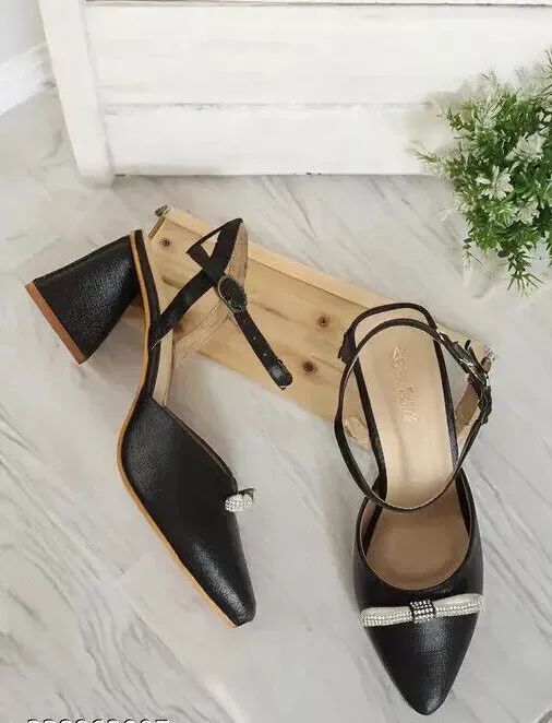 Rhinstone Latest Pyramid Heels for Girls and Women product image (3)