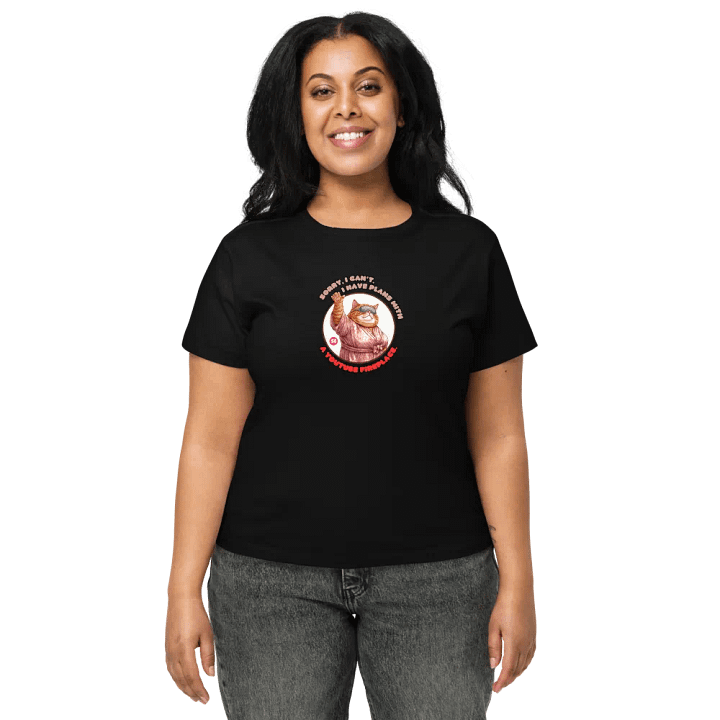 Cozy Cat - Sorry, I Can't. I Have Plans With a YouTube Fireplace | High Waisted Tee product image (2)