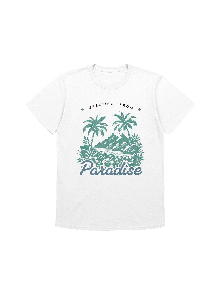 "Greetings from Paradise" Unisex T-shirt product image (4)