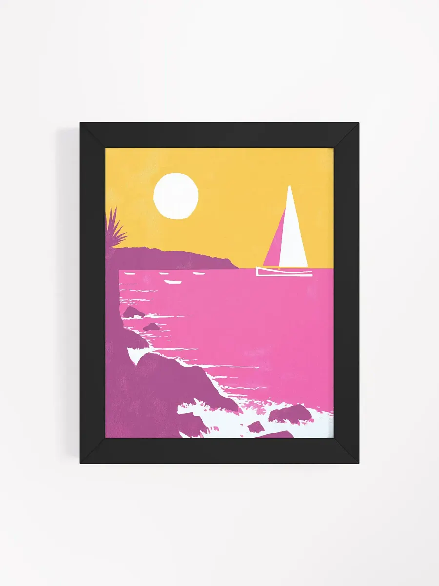 Sunset on pink lake product image (37)