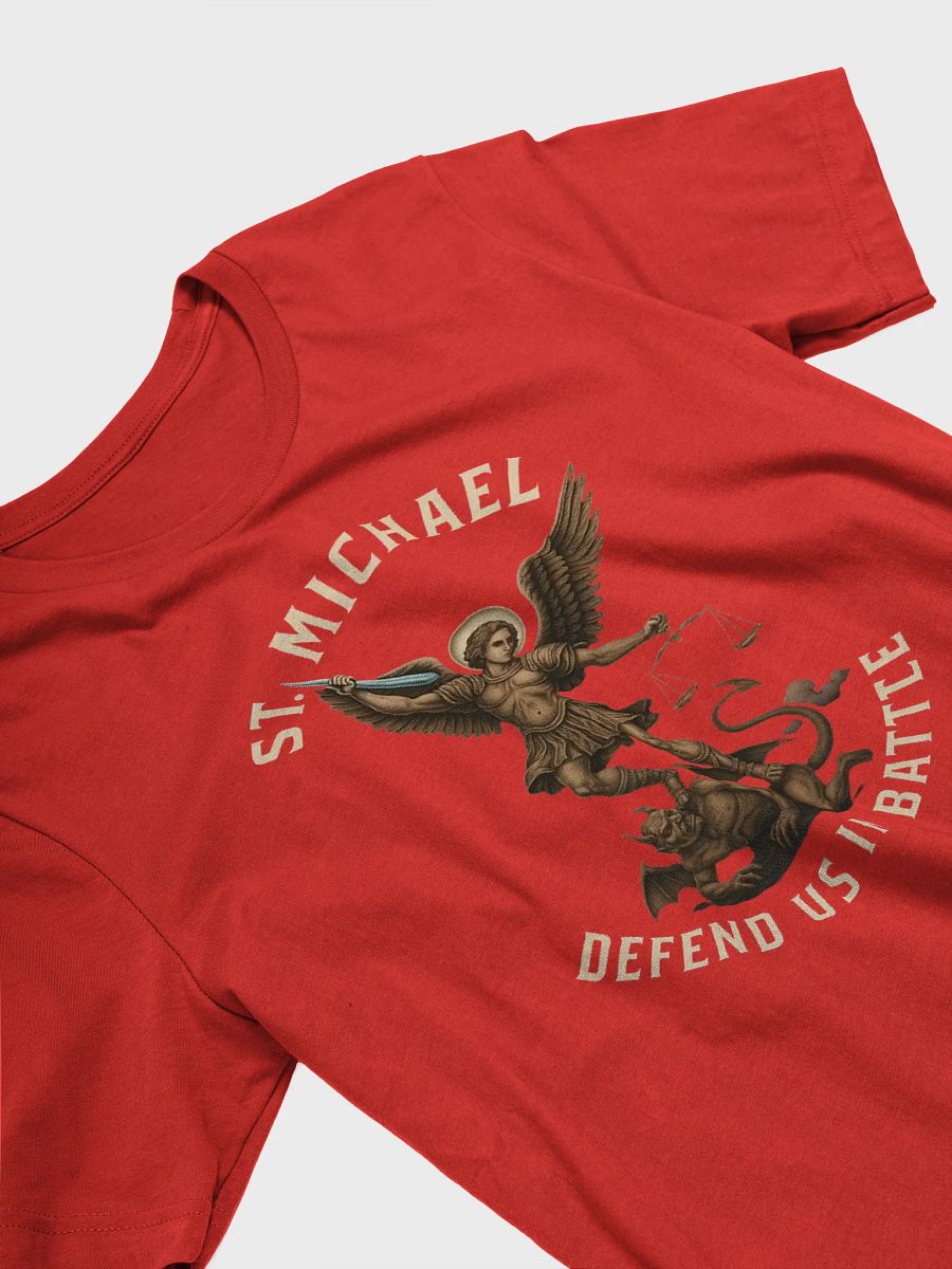 St. Michael Archangel Defend Us In Battle T-shirt product image (3)