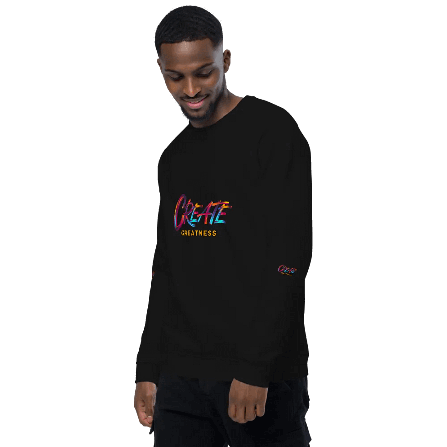 Create Greatness Organic Sweatshirt product image (20)