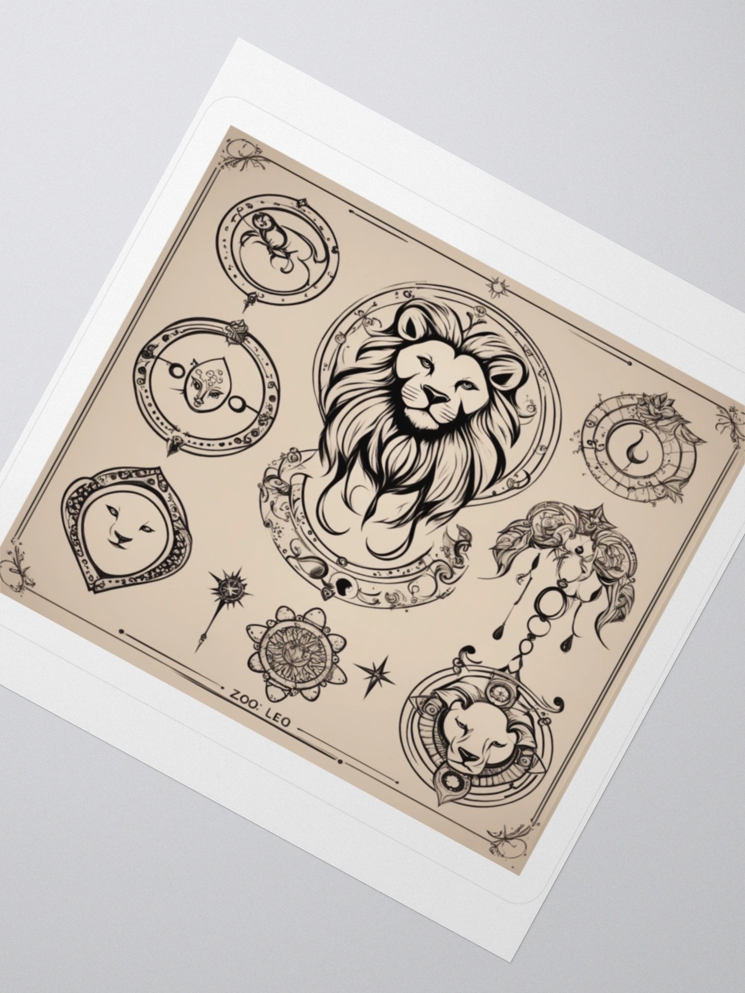 Zodiac Leo Kiss-Cut Sticker product image (5)