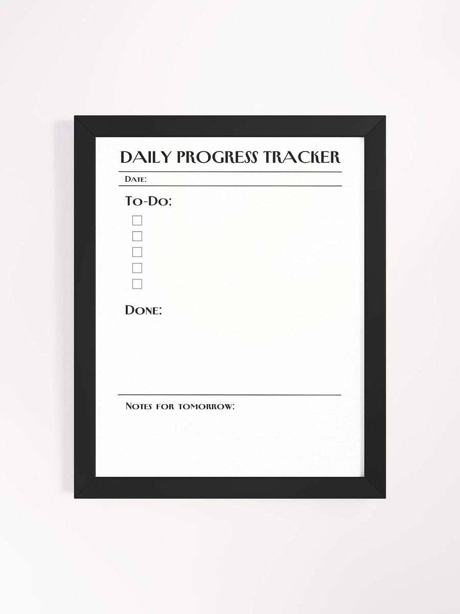 DAILY PROGRESS TRACKER (Manhattan design 1) product image (1)
