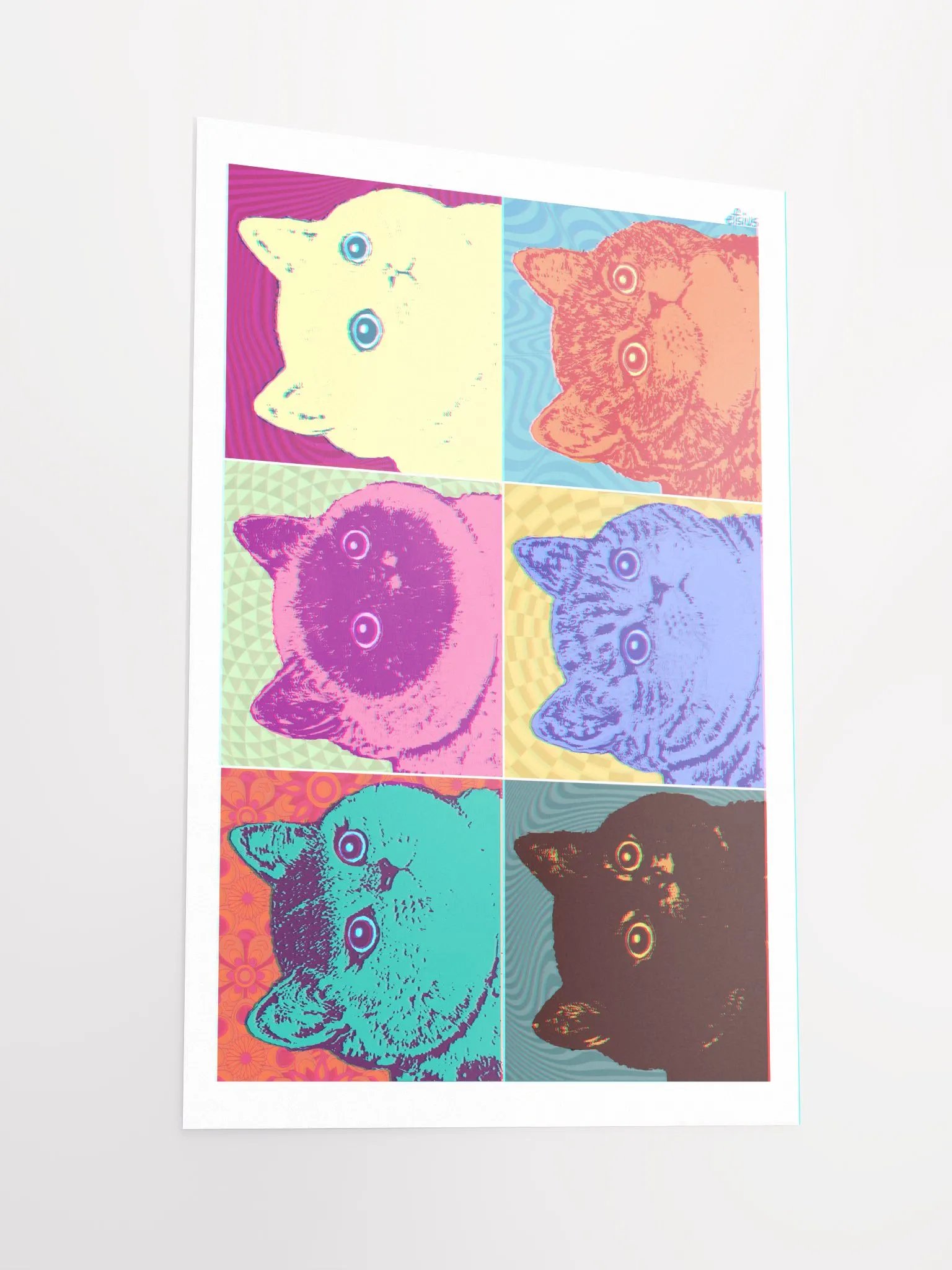 Cats x6 print (12x18 in.) product image (2)