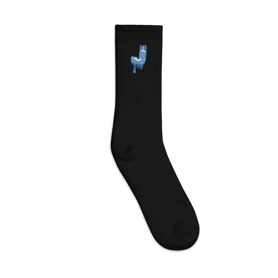 Frosty Melting J Premium Embroidered Socks product image (2)