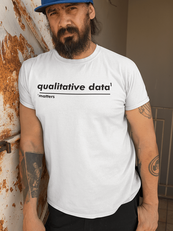 Omnibio Lab Qualitative Data Matters Footnote T-Shirt product image (1)
