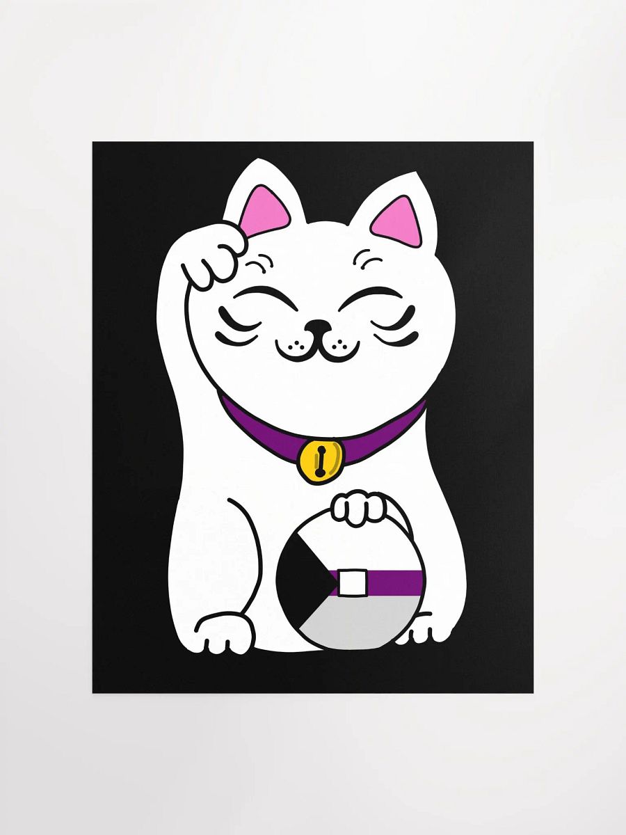 Maneki neko demisexual pride poster product image (1)