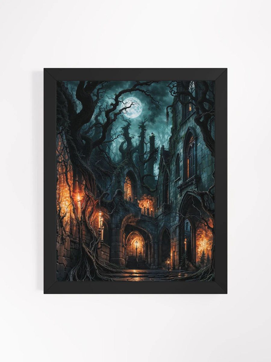 Gothic Castle Nightfall Framed Print product image (1)