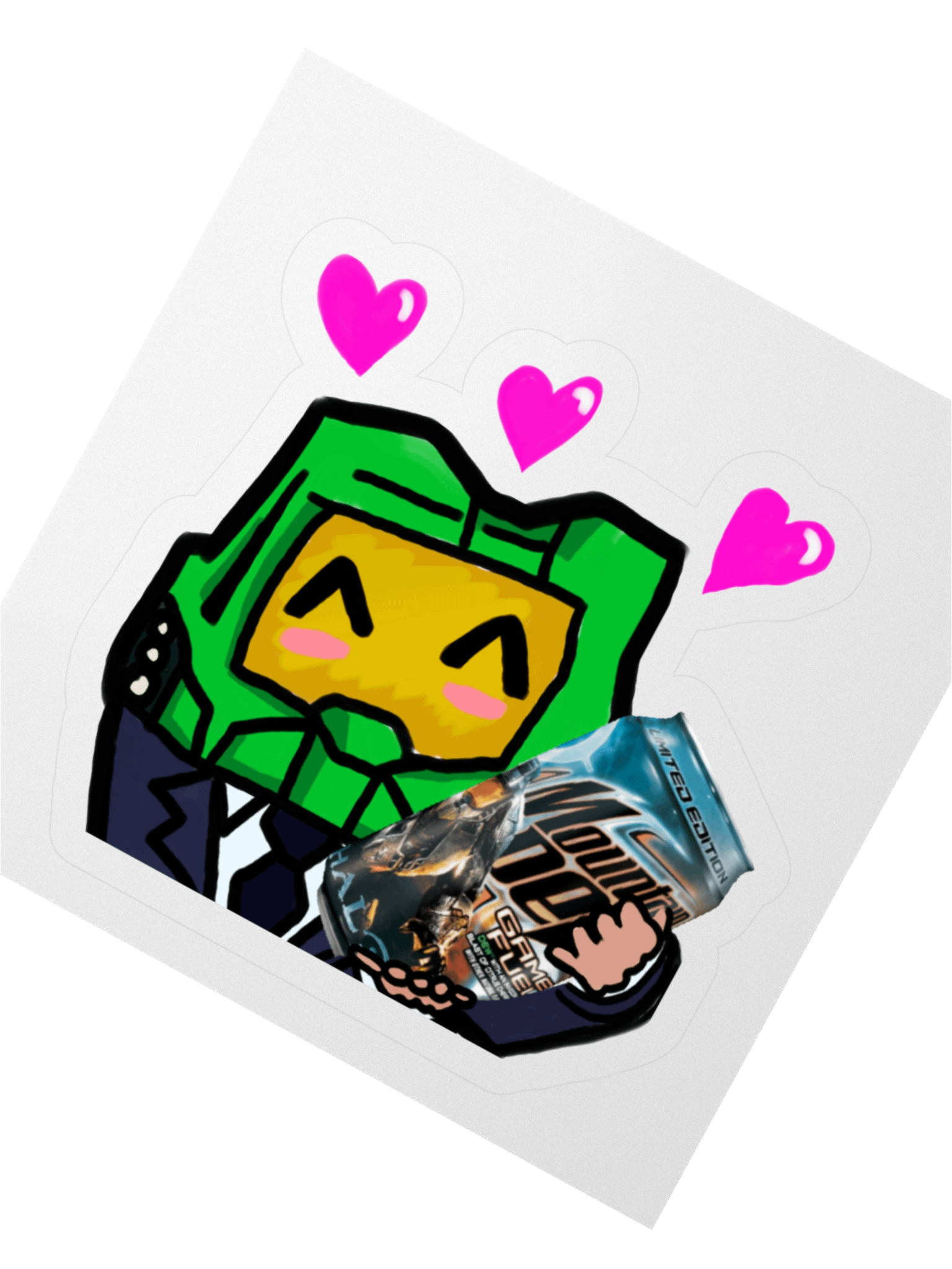 For the Love of Halo 3 Gamer Fuel! Sticker product image (2)