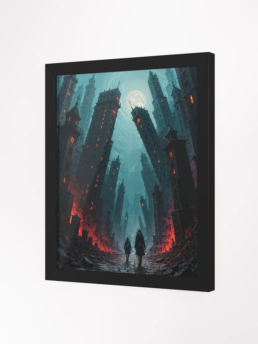 Moonlit Gothic Dystopia Framed Print product image (6)